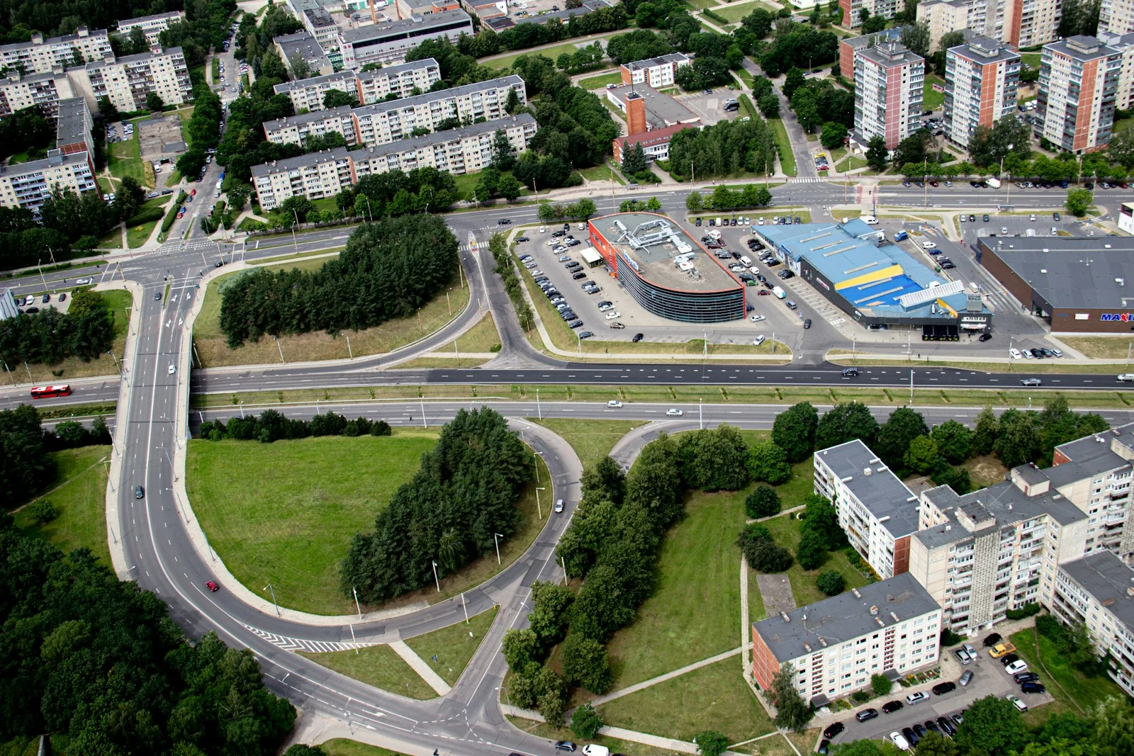 aerial view of city during daytime